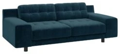 Habitat Hendricks Velvet 3 Seater Sofa - Ink Blue 13 Habitat Hendricks Velvet 3 Seater Sofa - Ink Blue -Habitat 9401758 R Z008A
