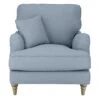 Habitat Matilda Velvet Armchair - Light Blue