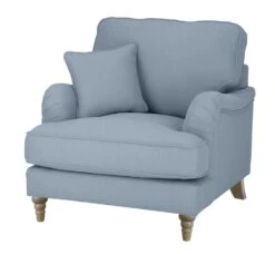 Habitat Matilda Velvet Armchair - Light Blue -Habitat 9405314 R Z002A