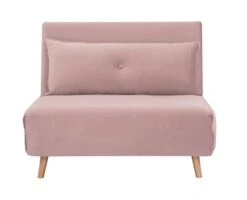 Habitat Roma Single Velvet Chairbed - Pink 19 Habitat Roma Single Velvet Chairbed - Pink -Habitat 9431168 R Z018A