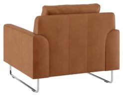 Habitat Lyle Leather Armchair - Tan -Habitat 9445491 R Z003A