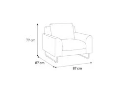 Habitat Lyle Leather Armchair - Tan -Habitat 9445491 R Z020A