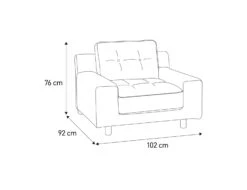 Habitat Hendricks Fabric Armchair - Charcoal 10 Habitat Hendricks Fabric Armchair - Charcoal -Habitat 9446995 R E020