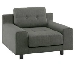 Habitat Hendricks Fabric Armchair - Charcoal 13 Habitat Hendricks Fabric Armchair - Charcoal -Habitat 9446995 R Z008A