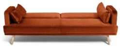 Habitat Andy Clic Clac Velvet Sofa Bed - Orange -Habitat 9451344 R Z006A