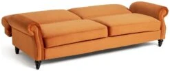Habitat Joel 3 Seater Fabric Clic Clac Sofa Bed - Orange -Habitat 9451801 R Z003A