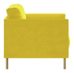 Habitat Hyde Velvet Armchair - Yellow 10 Habitat Hyde Velvet Armchair - Yellow -Habitat 9452013 R Z004A