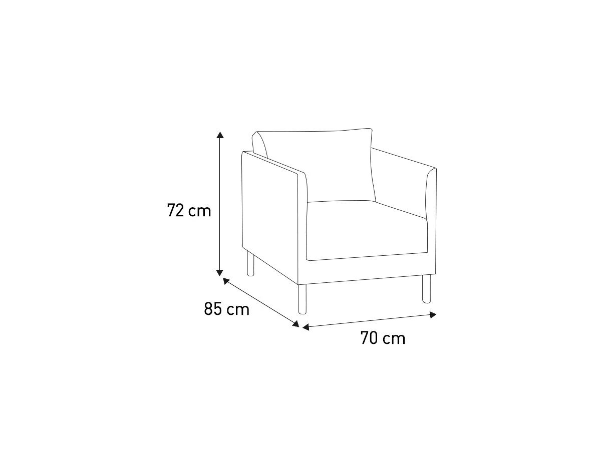 Habitat Hyde Velvet Armchair - Yellow 7 Habitat Hyde Velvet Armchair - Yellow - Image 7