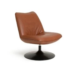Habitat Nanna Faux Leather Swivel Chair - Tan 12 Habitat Nanna Faux Leather Swivel Chair - Tan -Habitat 9466047 R Z004A