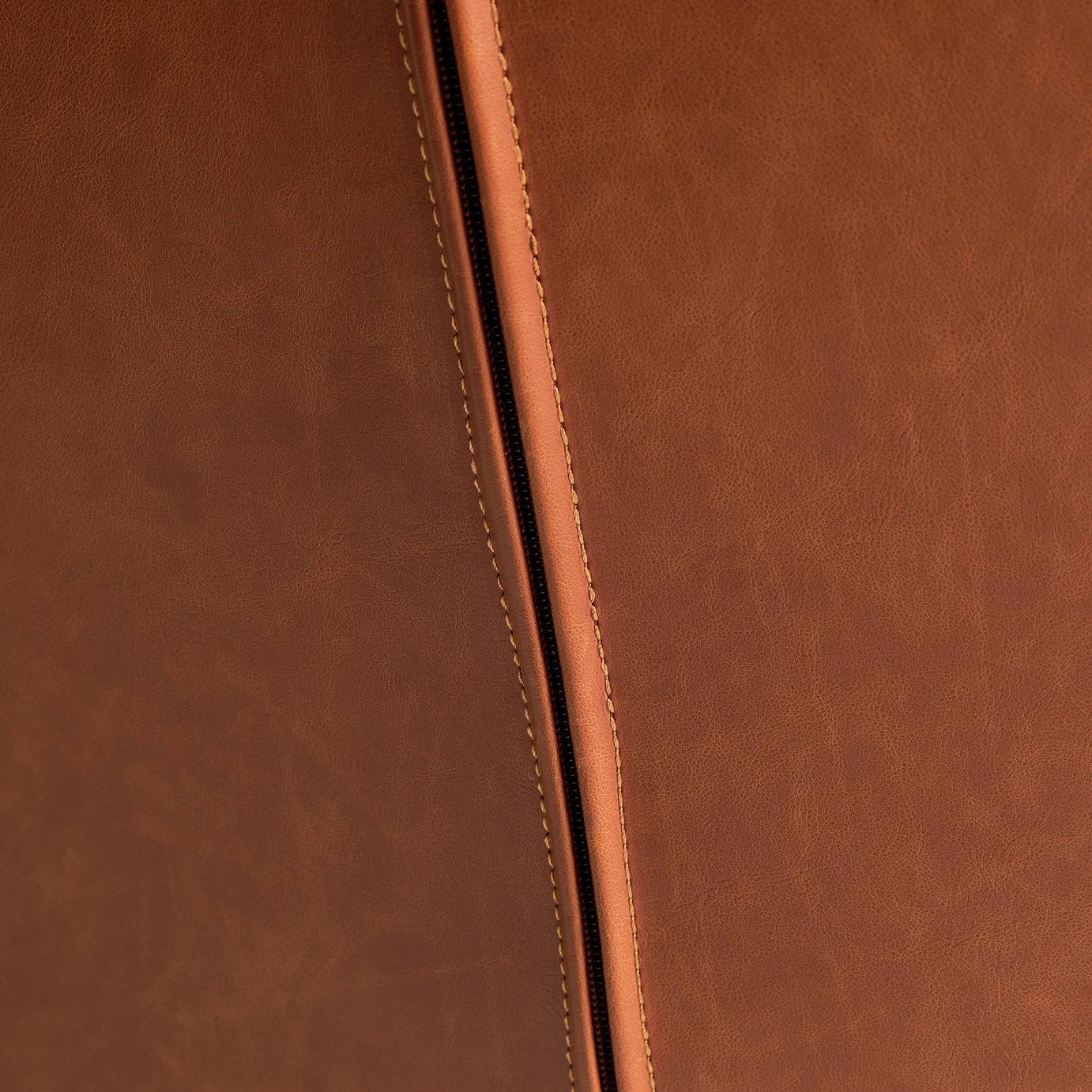 Habitat Nanna Faux Leather Swivel Chair - Tan 6 Habitat Nanna Faux Leather Swivel Chair - Tan - Image 6