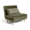 Habitat Roma Single Velvet Chairbed - Sage Green