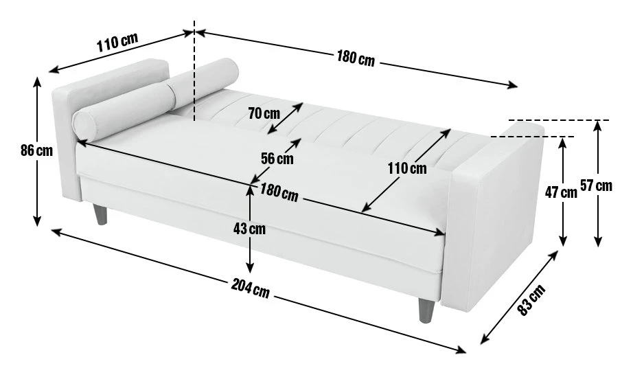 Habitat Preston Clic Clac Velvet Sofa Bed - Pink 3 Habitat Preston Clic Clac Velvet Sofa Bed - Pink - Image 3