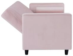 Habitat Preston Clic Clac Velvet Sofa Bed - Pink 25 Habitat Preston Clic Clac Velvet Sofa Bed - Pink -Habitat 9478255 R Z007A