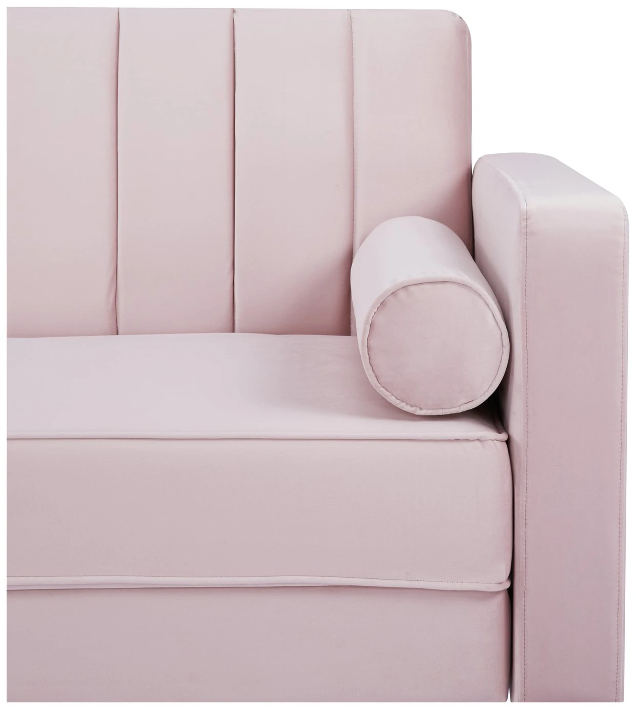 Habitat Preston Clic Clac Velvet Sofa Bed - Pink 14 Habitat Preston Clic Clac Velvet Sofa Bed - Pink - Image 14