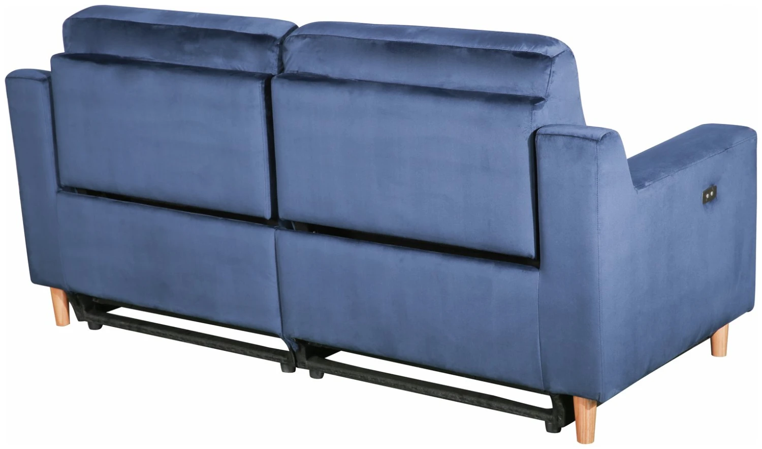 Habitat Emerson Velvet 2 Seater Recliner Sofa - Navy Blue 6 Habitat Emerson Velvet 2 Seater Recliner Sofa - Navy Blue - Image 6