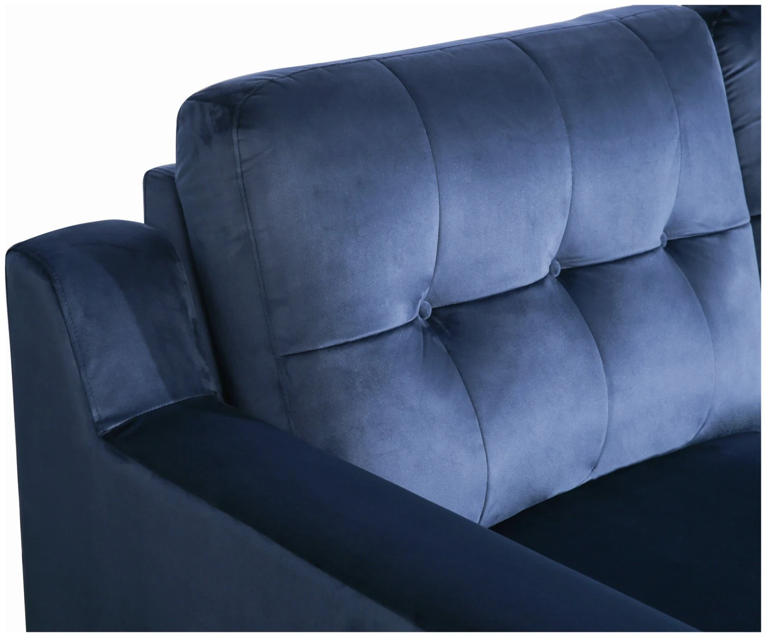 Habitat Emerson Velvet 2 Seater Recliner Sofa - Navy Blue 9 Habitat Emerson Velvet 2 Seater Recliner Sofa - Navy Blue - Image 9