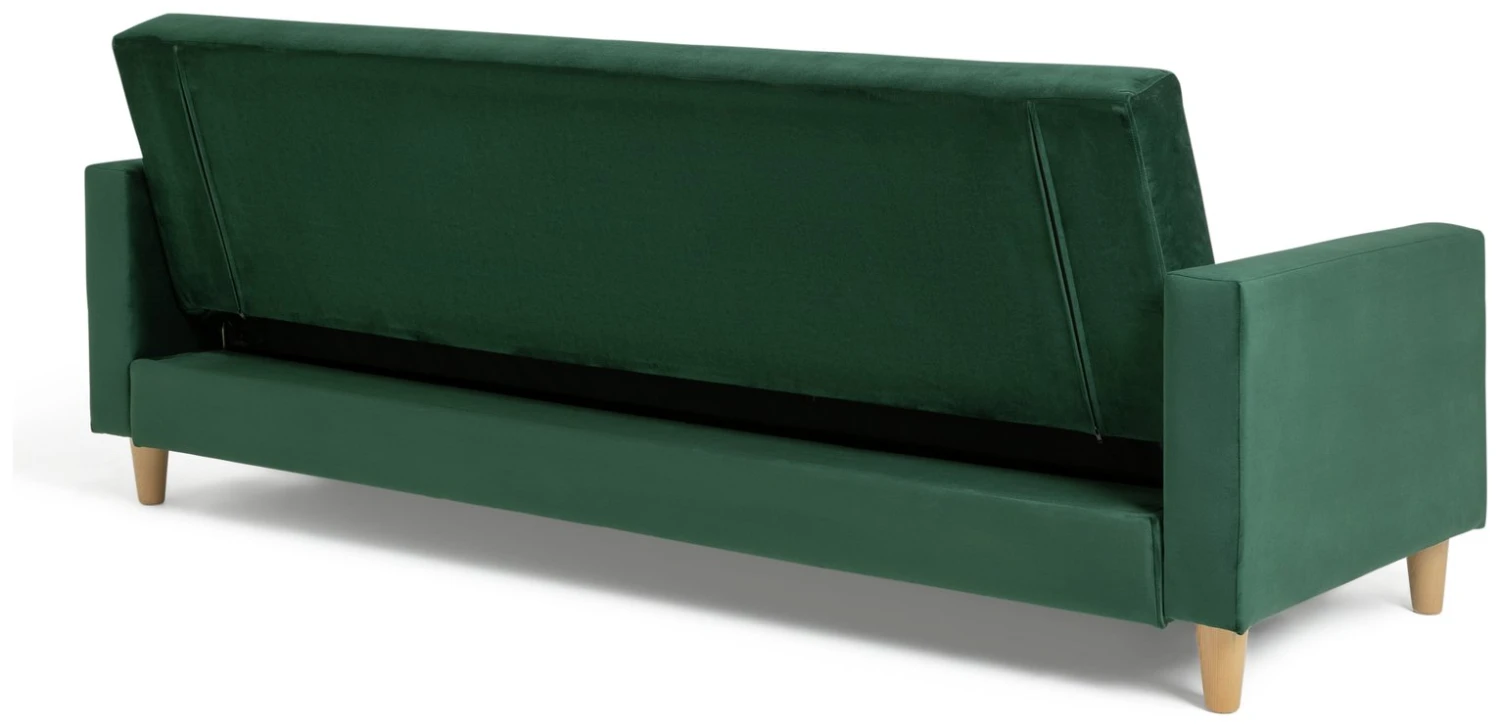 Habitat Brooks Clic Clac Storage Fabric Sofa Bed - Green 10 Habitat Brooks Clic Clac Storage Fabric Sofa Bed - Green - Image 10