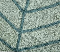 Habitat Kids Leaf Shaped Rug - Green - 80x110cm -Habitat 9517367 R B001