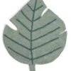 Habitat Kids Leaf Shaped Rug - Green - 80x110cm