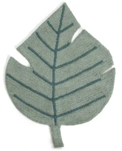 Habitat Kids Leaf Shaped Rug - Green - 80x110cm