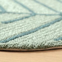 Habitat Kids Leaf Shaped Rug - Green - 80x110cm -Habitat 9517367 R Z002C