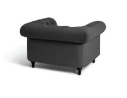 Habitat Chesterfield Velvet Armchair - Charcoal -Habitat 9522929 R Z003A
