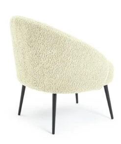 Habitat Ash Boucle Accent Chair - Cream -Habitat 9525380 R Z003A