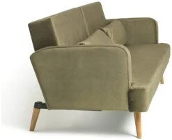 Habitat Andy Clic Clac Velvet Sofa Bed - Sage -Habitat 9531082 R Z004A
