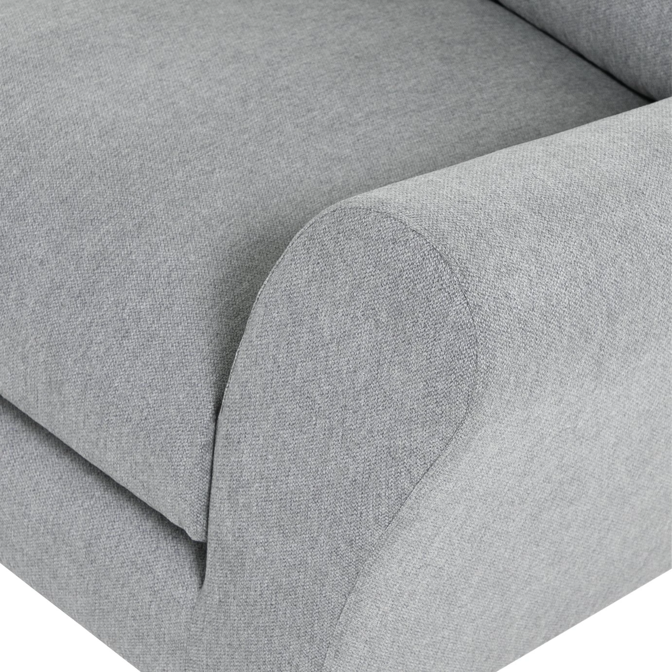 Habitat Carrie Fabric Left Hand Corner Chaise Sofa - Grey 7 Habitat Carrie Fabric Left Hand Corner Chaise Sofa - Grey - Image 7