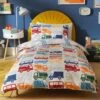 Habitat Kids Transport Multicolour Bedding Set - Single