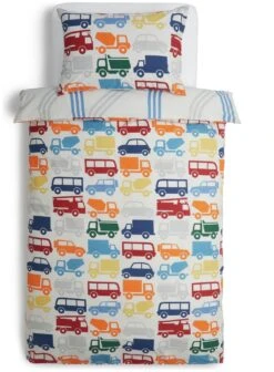 Habitat Kids Transport Multicolour Bedding Set - Single -Habitat 9541429 R Z002A