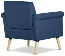 Habitat Evie Fabric Armchair In A Box - Navy 7 Habitat Evie Fabric Armchair In A Box - Navy -Habitat 9551691 R Z003A
