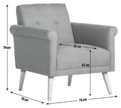 Habitat Evie Fabric Armchair In A Box - Navy 9 Habitat Evie Fabric Armchair In A Box - Navy -Habitat 9551691 R Z020A