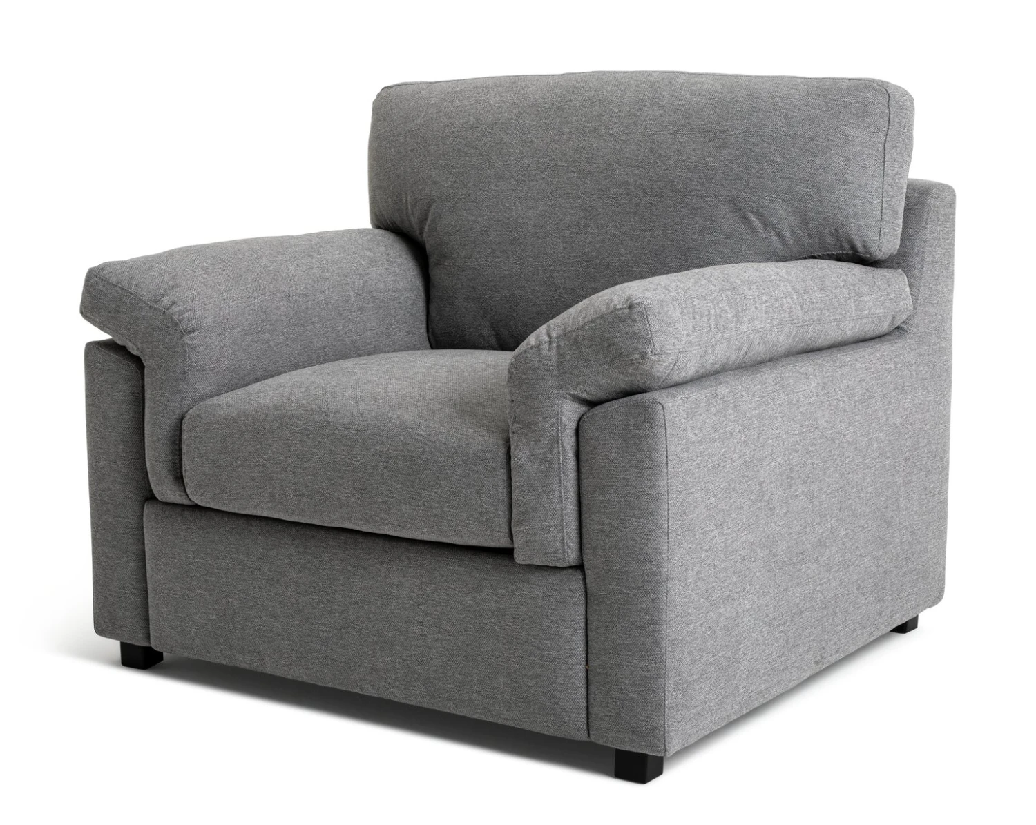Habitat Florence Fabric Armchair - Grey 5 Habitat Florence Fabric Armchair - Grey - Image 5