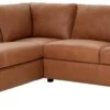 Habitat Florence Leather Left Hand Corner Chaise Sofa - Tan