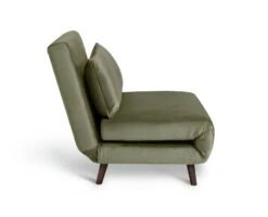 Habitat Roma Small Double Velvet Chairbed - Sage Green 9 Habitat Roma Small Double Velvet Chairbed - Sage Green -Habitat 9590322 R Z004A