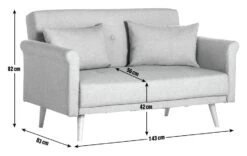 Habitat Evie Fabric 2 Seater Sofa In A Box - Navy Blue -Habitat 9612437 R E020