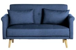 Habitat Evie Fabric 2 Seater Sofa In A Box - Navy Blue -Habitat 9612437 R Z015A