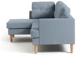 Habitat Joshua Left Hand Corner Chaise Sofa - Blue -Habitat 9621844 R Z004A
