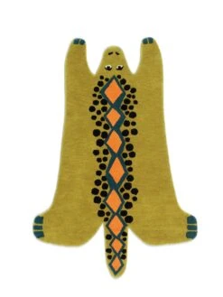 Habitat Kids Dragon Shaped Rug - Mustard - 100x150cm