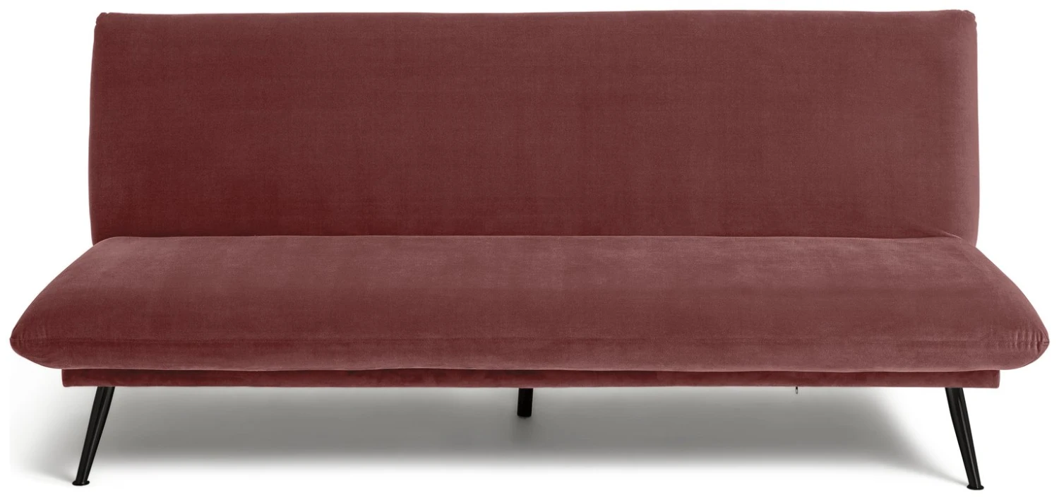 Habitat Matteo Velvet Sofa Bed - Pink 1 Habitat Matteo Velvet Sofa Bed - Pink