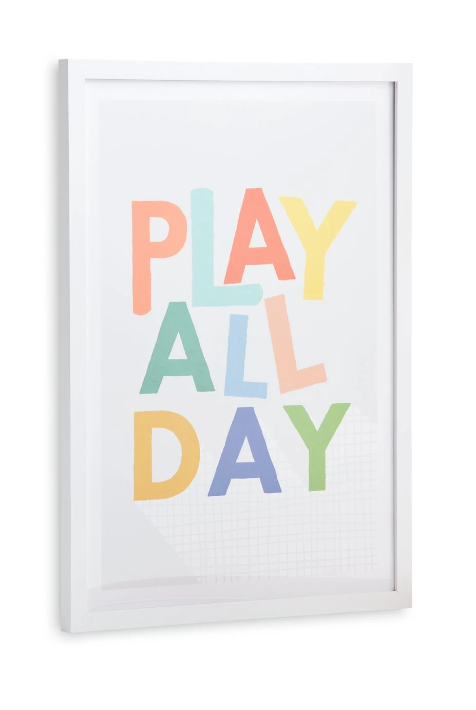 Habitat Kids Play Slogan Framed Wall Art - 31x43cm 3 Habitat Kids Play Slogan Framed Wall Art - 31x43cm - Image 3